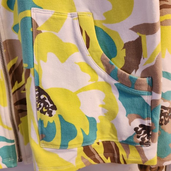 Susan Graver Weekend Jacket Size L 95% Cotton 5% Spandex Stretchy Full Zip Close - Picture 4 of 9